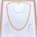 Solid Links Flat Gold Chain - 21"