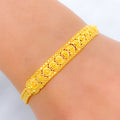 Sleek Flat Lightweight 22k Gold Bracelet