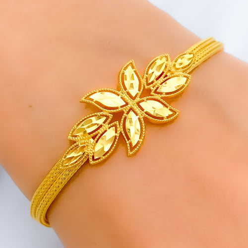 Versatile Reflective Leaf Bracelet