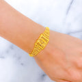 Fancy Ornate 22k Gold Rectangular Bracelet