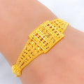 Fancy Ornate 22k Gold Rectangular Bracelet