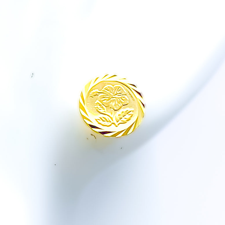 22k-gold-Charming Chic Coin Earrings