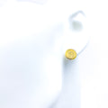 22k-gold-Shiny Posh Coin Earrings