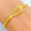 Posh Asymmetrical Gold Bracelet