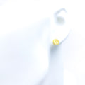22k-gold-Lovely Lush Coin Earrings