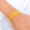 Fashionable Floral Dome 22k Gold Bracelet