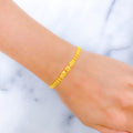 Refined Lightweight Slender 22k Gold Bracelet