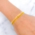 Refined Lightweight Slender 22k Gold Bracelet