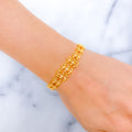 Fancy Contemporary 22k Gold Bracelet