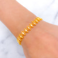 Trendy Marquise 22k Gold Design Bracelet