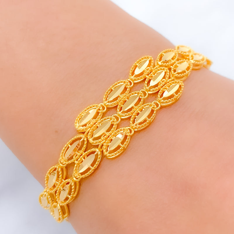 Chic Dressy 22k Gold Bracelet