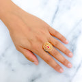 Classic CZ Halo Statement Ring