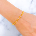 Modest Lightweight 22k Gold Bracelet