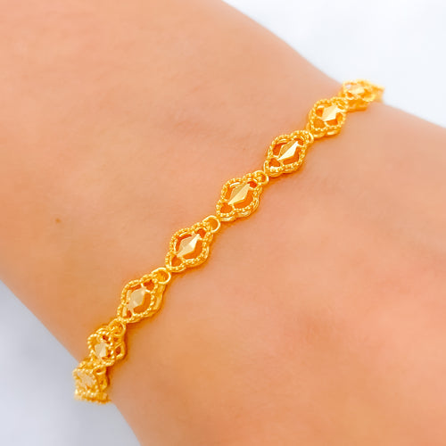 Modest Lightweight 22k Gold Bracelet