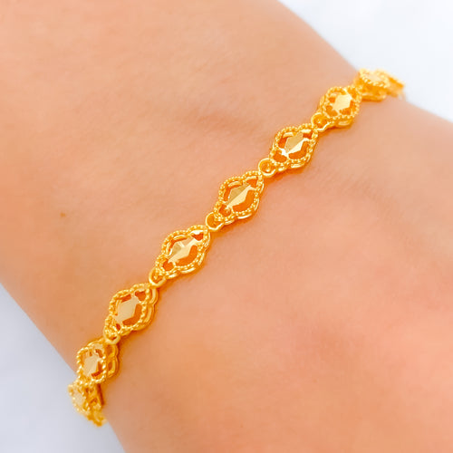 Slender Vintage 22k Gold Bracelet