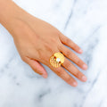 Distinct Semi-Circle Antique 22k Gold Ring