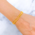 Posh Oval Shaped 22k Gold Bracelet