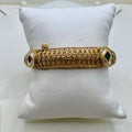 Royal Enamel & Kundan Oxidized - Single Bangle