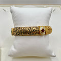 Royal Enamel & Kundan Oxidized - Single Bangle