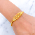 Graceful Marquise Cluster Bangle 22k Gold Bracelet