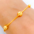 Bright Gold Orb 22k Gold Bracelet