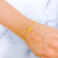 Charming Reflective Gold 22k Gold Bracelet