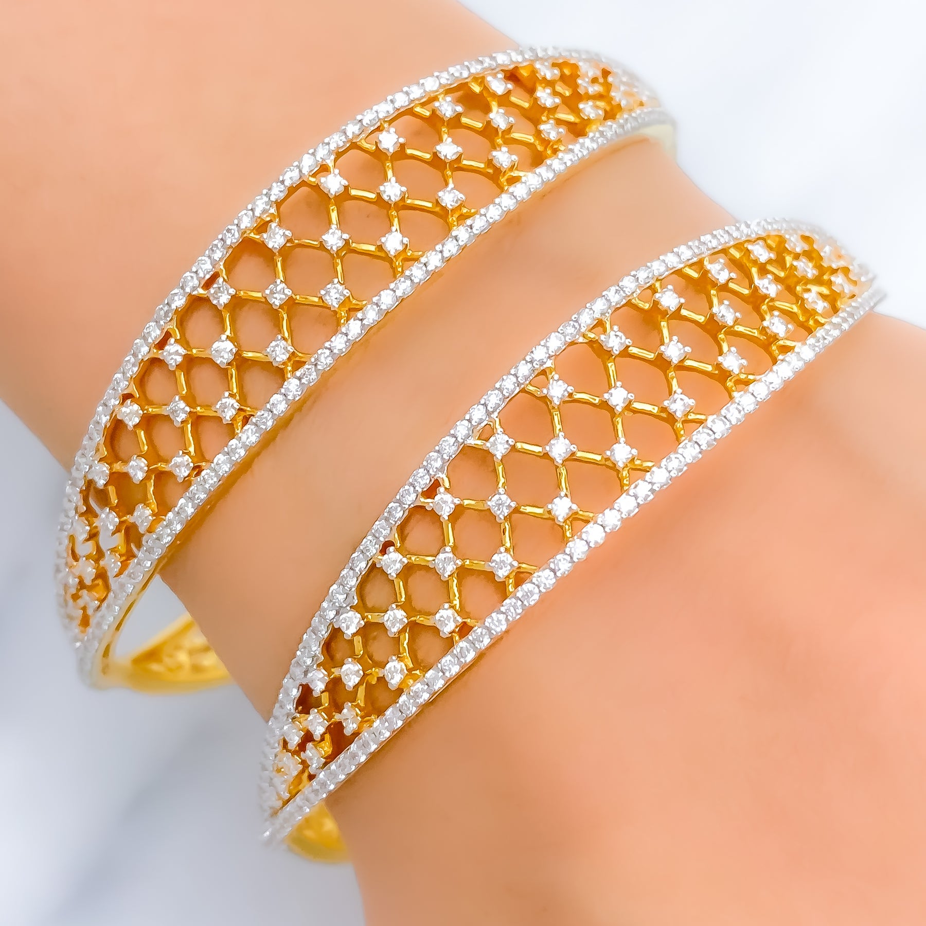 Gold and diamond bangles Clearance
