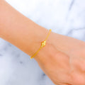 Delicate Smooth 22k Gold Bracelet