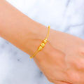 Chic Dressy Orb 22k Gold Bracelet