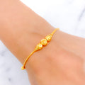 Chic Dressy Orb 22k Gold Bracelet