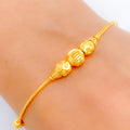 Chic Dressy Orb 22k Gold Bracelet