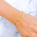 Sleek Chic Orb 22k Gold Bracelet