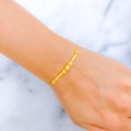 Fashionable Sand Finish 22k Gold Bracelet