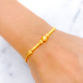 Fashionable Sand Finish 22k Gold Bracelet