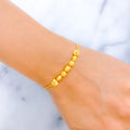 Exquisite Beaded 22k Gold Bracelet