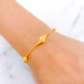 Classic Orb 22k Gold Bracelet