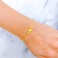 Classy Decorative Bead 22k Gold Bracelet