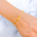 Dressy Subtle Wave 22k Gold Bracelet