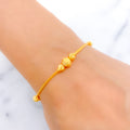 Dressy Subtle Wave 22k Gold Bracelet