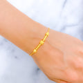 Unique Barrel 22k Gold Bracelet