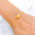 Delightful Dainty Bead 22k Gold Bracelet