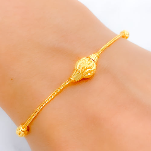 Delightful Dainty Bead 22k Gold Bracelet