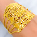 22k-gold-Decadent Floral Filigree Bracelet 