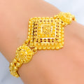 22k-gold-Palatial Diamond Shaped Beaded Bracelet 