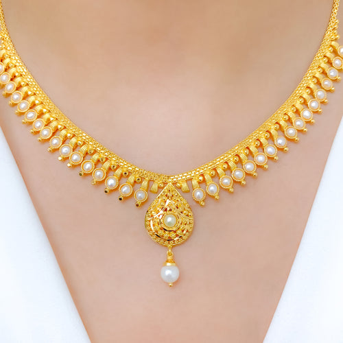 Royal Pearl Necklace Set