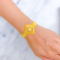 22k-gold-Dapper Decorative Geometric Bracelet