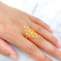 Magnificent Shimmering 22k Gold Long Ring