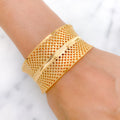 Regal Wide Yellow Gold Bangle