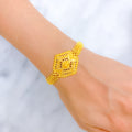 22k-gold-Detailed Hexagon Shaped Paisley Bracelet