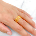 Delicate Wire 22k Gold Work Ring